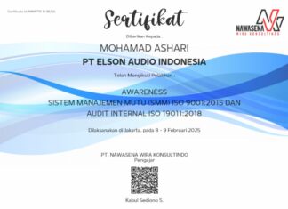 ISO 9001 : 2015 Awareness & Audit Internal ISO 19011 : 2018